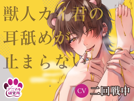Cover of 【繁体中文版】【導入編/110円!!】獣人カイ君の耳舐めが止まらない【アニマル研究所 CV:二回戦中】