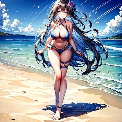 Cover of 与希儿的夏日海边甜蜜情侣旅行!