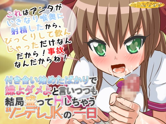 Cover of 付き合い始めたばかりで嫌よダメよと言いつつも結局いろんな場所で盛っちゃうツンデレJKの一日